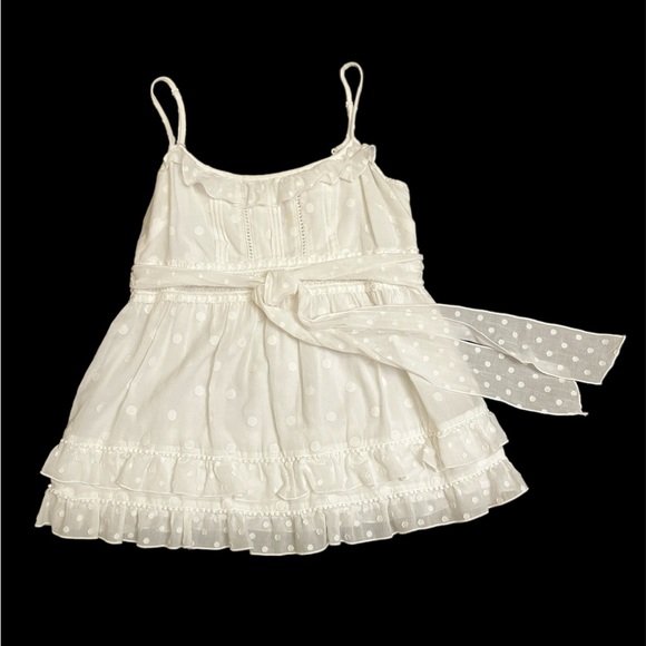 Juicy Couture White Lace Spaghetti Strap Top - Picture 2 of 6